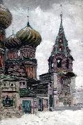 Nikolay Nikanorovich Dubovskoy St. Basil's Cathedral oil painting